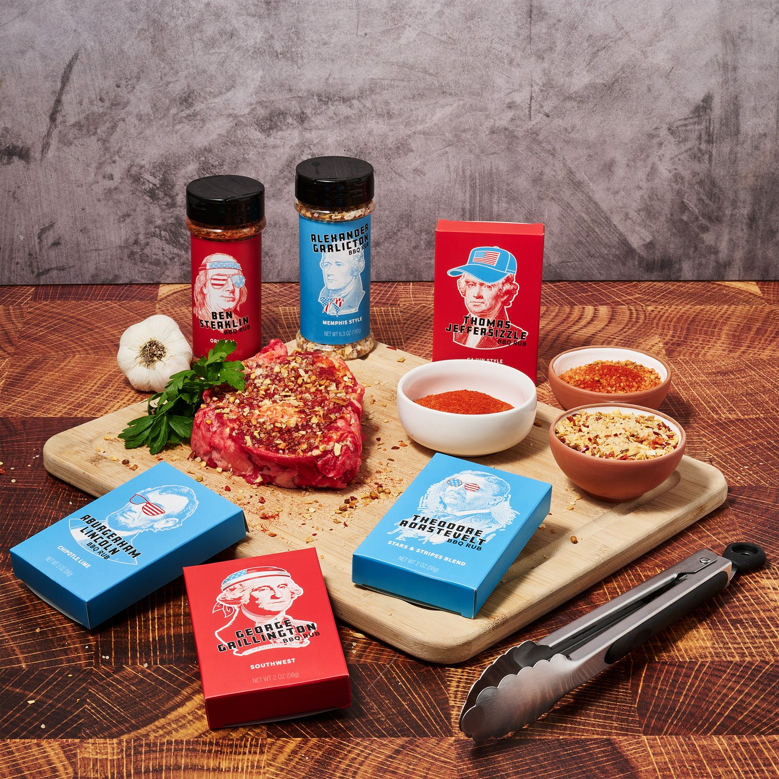 Founding Fathers BBQ Rub Crate