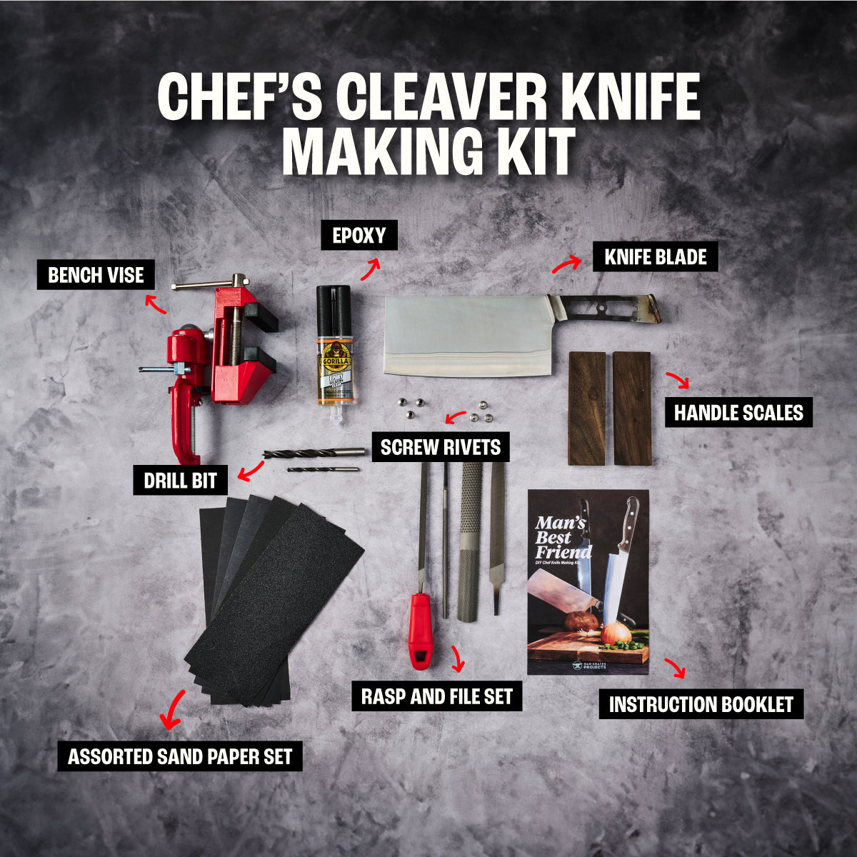 Chef's Cleaver Knife Making Kit