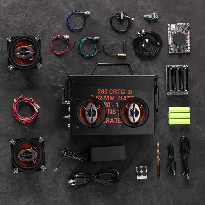 Ammo Can Speaker Kit 2.0