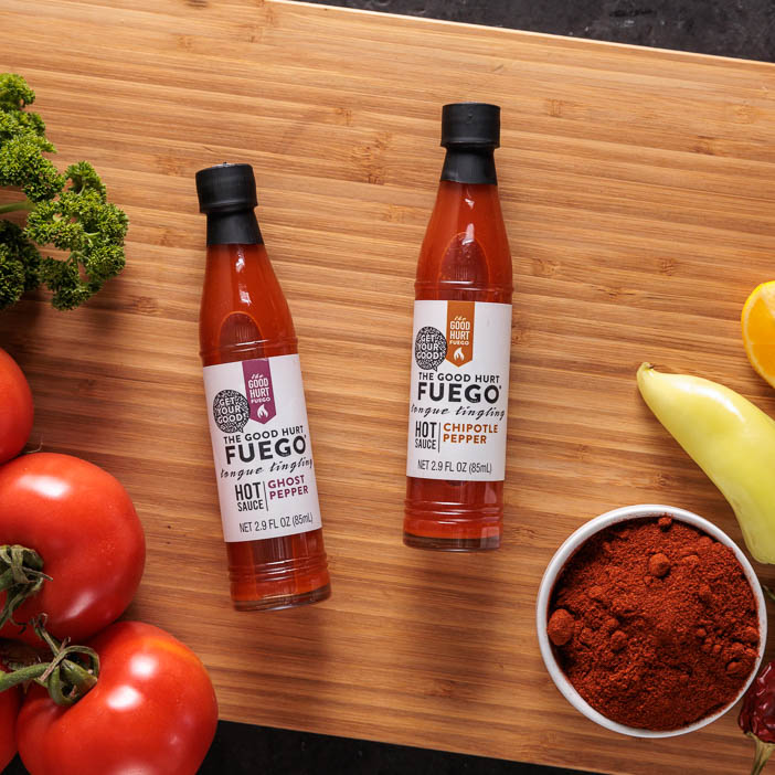 The Good Hurt Fuego Hot Sauce Gift Set, Pack of 7