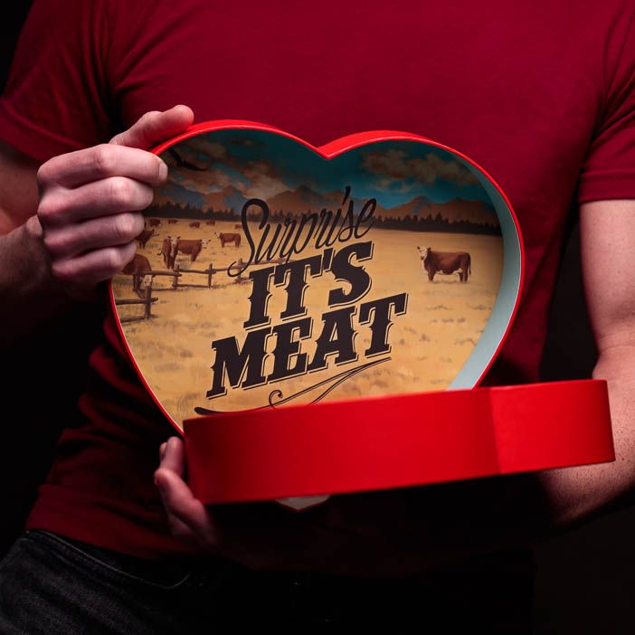 Jerky Heart Box Suprise It's Meat